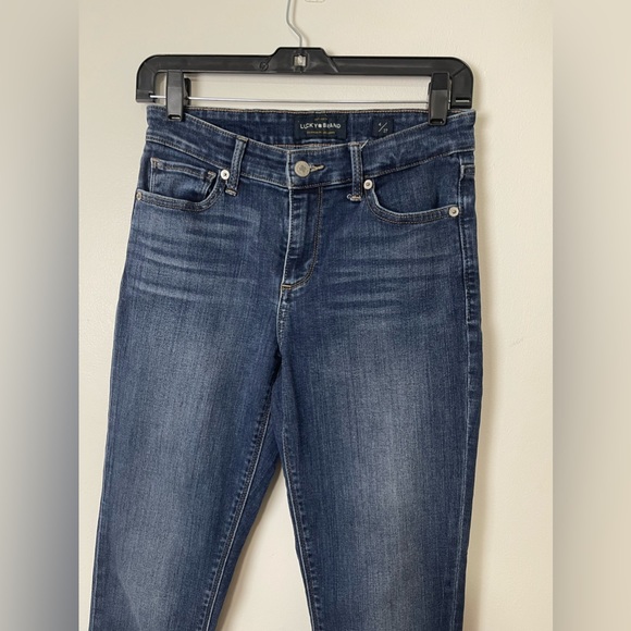 Lucky Brand AVA Skinny Raw Hem Distressed Jeans Women’s Size 4 - Picture 4 of 14